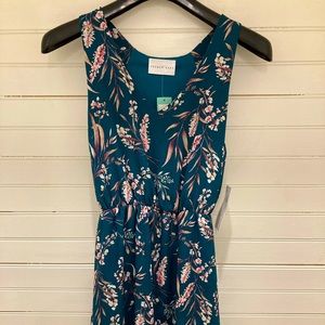 French Grey Ember Dress in Teal Green, size medium